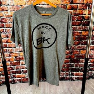 Tom Sharp NYC designer teeshirt men's short sleeve tee Brooklyn made in BK large